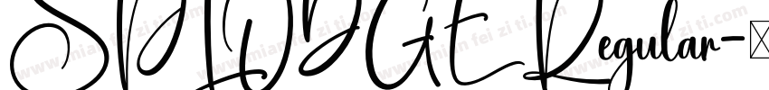 SPLODGE Regular字体转换